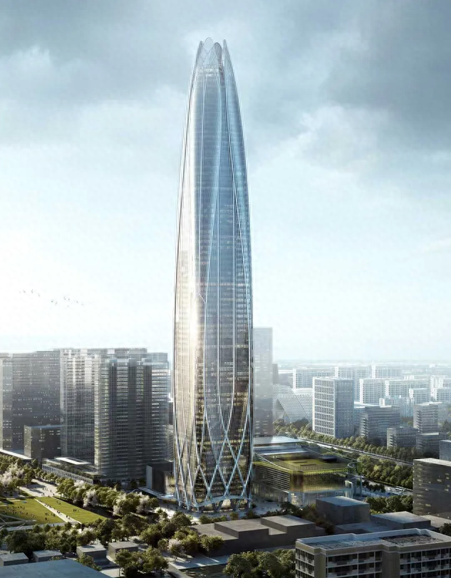 中国正在广州建造最高的建筑，总高度为409米，预计将于2024年竣工。